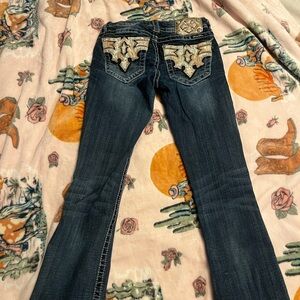 Miss Me size 1 (size 26) boot cut. Only worn a few times.